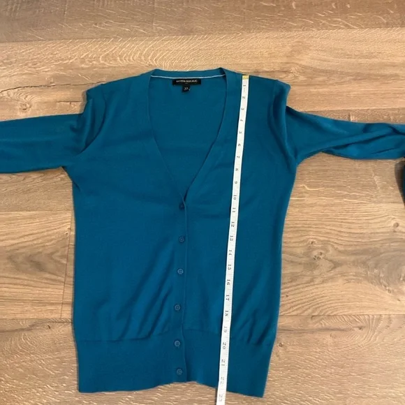 Banana Republic Factory teal cardigan, XS - Picture 5 of 6